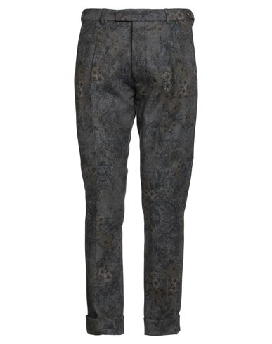 Messagerie Patrizio Piscaglia Man Pants Charcoal Size 38 Wool, Polyester In Gray