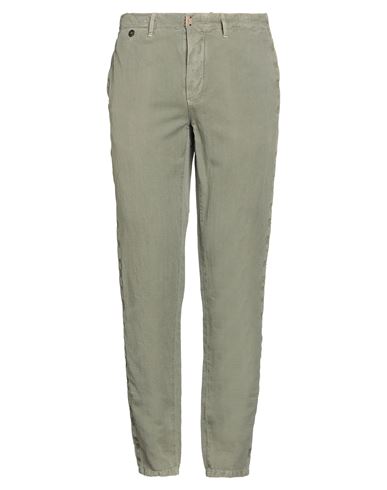 Incotex Red Man Pants Military Green Size 35 Linen, Cotton In Green