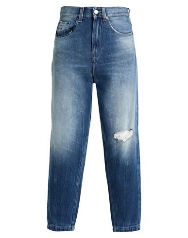 Tommy Jeans Man Jeans Blue Size 33w-32l Cotton, Hemp, Recycled Cotton In Blue