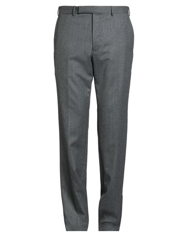Zegna Man Pants Lead Size 34 Wool In Gray