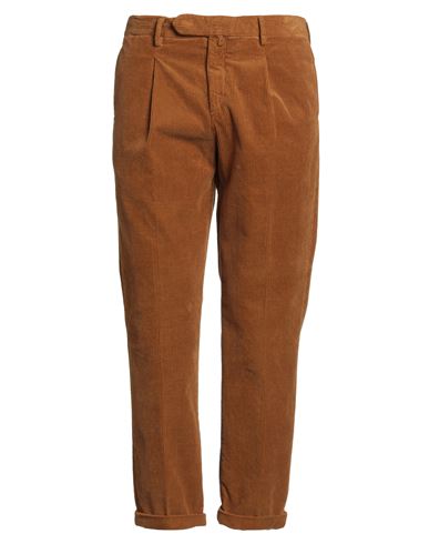 B Settecento Voyage Man Pants Brown Size 38 Cotton, Elastane In Brown