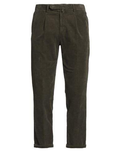 B Settecento Voyage Man Pants Military Green Size 32 Cotton, Elastane In Green