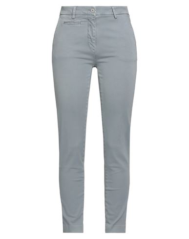 Mason's Woman Pants Grey Size 8 Cotton, Elastane In Blue