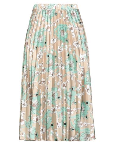 Rinascimento Woman Midi Skirt Beige Size S Polyester In Sand