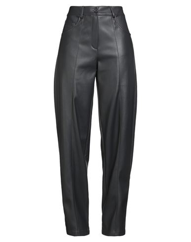 Icona By Kaos Woman Pants Gunmetal Size 4 Polyurethane, Polyester In Gray