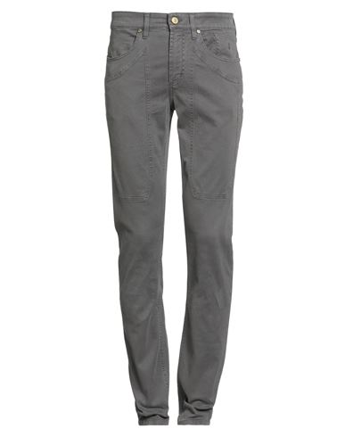 Jeckerson Man Pants Grey Size 31 Cotton, Elastane In Gray