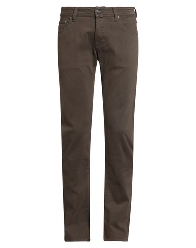 Jacob Cohёn Man Pants Dark Brown Size 33 Modal, Cotton, Elastane In Black