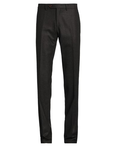 Tombolini Man Pants Dark Brown Size 34 Virgin Wool In Black