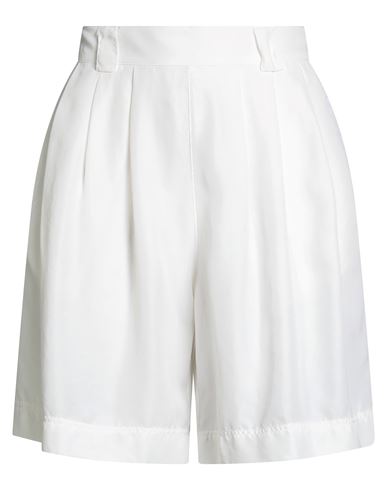 Fedeli Woman Shorts & Bermuda Shorts White Size 6 Silk
