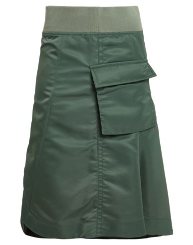 Falda midi Mujer Verde militar 1 Mujer