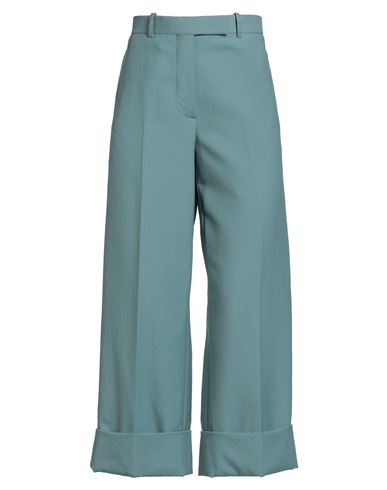 Thom Browne Woman Pants Turquoise Size 2 Wool, Polyester In Blue