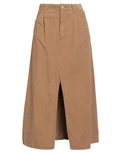 Bellerose Woman Midi Skirt Camel Size M Cotton In Brown
