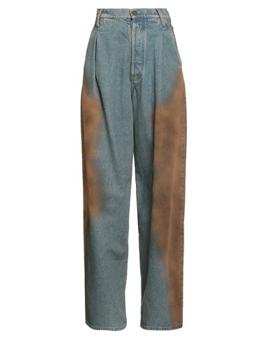 Uma Wang Woman Jeans Blue Size M Cotton In Blue