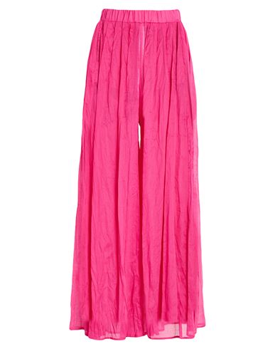 Anna Palmer Los Angeles Woman Pants Fuchsia Size 4 Cotton In Pink