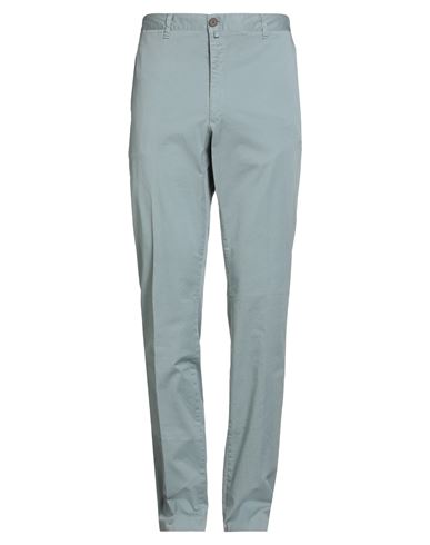 Barbour Man Pants Sky Blue Size 40 Cotton, Elastane In Blue