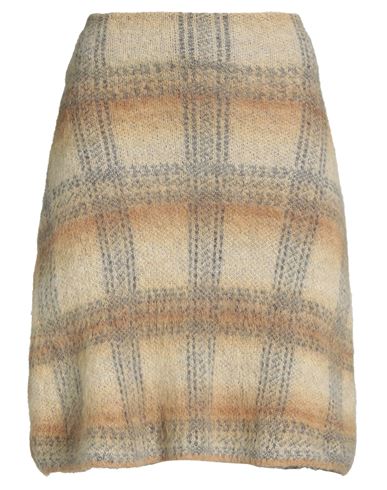 Pinko Woman Midi Skirt Beige Size Onesize Polyamide, Wool, Mohair Wool In Sand