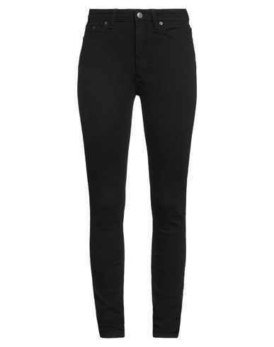 Acne Studios Black Cotton Skinny Jeans In Black
