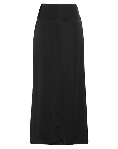 Jil Sander Woman Maxi Skirt Black Size 10 Viscose In Black