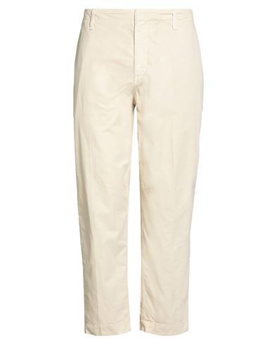 Dondup Man Pants Beige Size 34 Cotton In Neutral