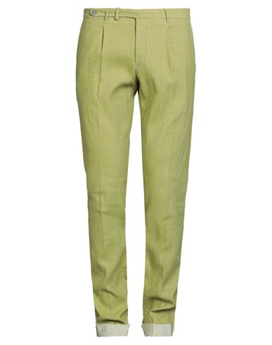 Gta Il Pantalone Man Pants Light Green Size 40 Cotton, Linen, Elastane In Green