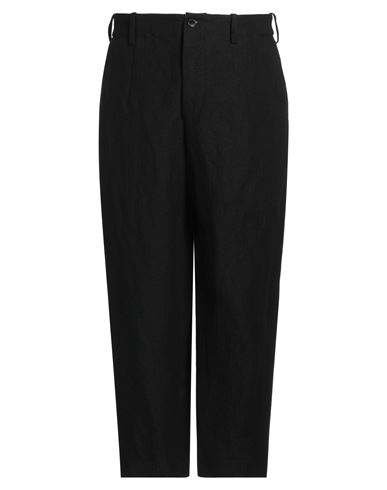 Uma Wang Man Pants Black Size Xl Linen, Wool, Polyamide In Black