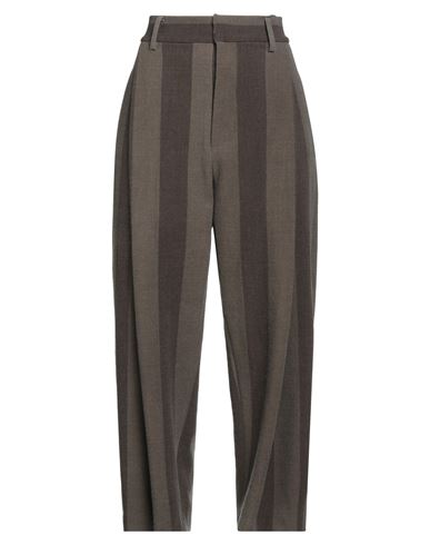 Uma Wang Woman Pants Khaki Size S Virgin Wool, Polyamide, Elastane In Sand