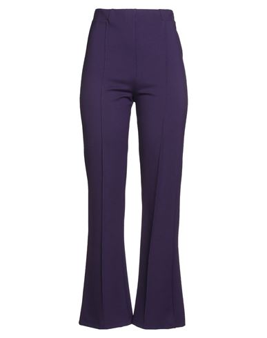 B.yu B. Yu Woman Pants Purple Size M Viscose, Nylon, Elastane In Purple