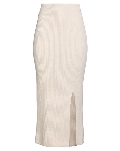 Vicolo Woman Midi Skirt Cream Size Onesize Acrylic, Wool, Viscose, Alpaca Wool In White