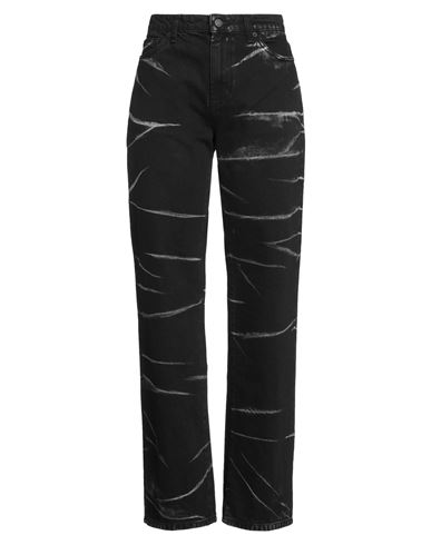 Vicolo Denim Couture Woman Jeans Black Size M Cotton In Black