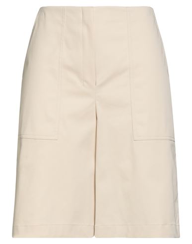 Theory Woman Shorts & Bermuda Shorts Beige Size 14 Cotton, Elastane In Neutral