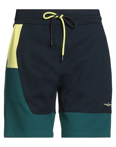 Aeronautica Militare Man Shorts & Bermuda Shorts Midnight Blue Size Xl Viscose, Nylon, Elastane In Multi