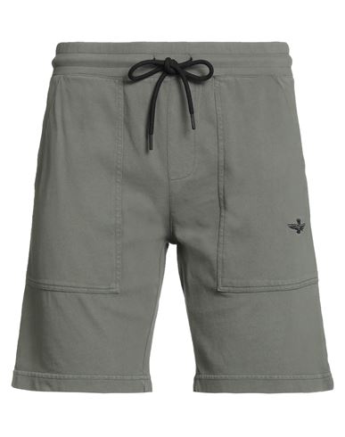 Aeronautica Militare Man Shorts & Bermuda Shorts Sage Green Size M Cotton In Green