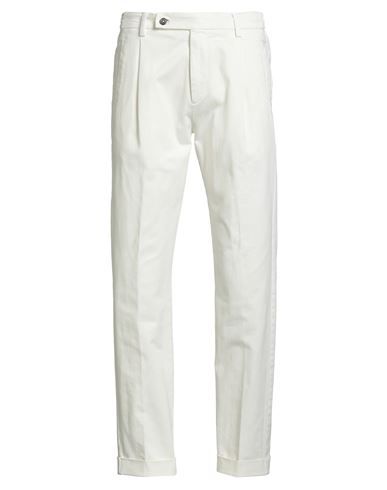 Berwich Man Pants White Size 28 Cotton, Elastane In White