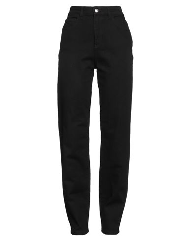 Emporio Armani Woman Jeans Black Size 31 Cotton, Elastane