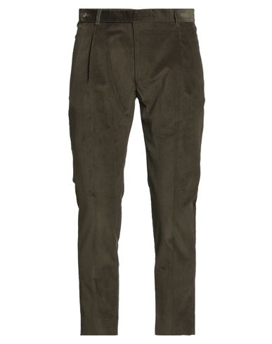 26.7 Twentysixseven Man Pants Military Green Size 32 Cotton, Elastane In Green