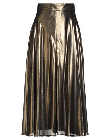 Sage And Ivy Woman Midi Skirt Gold Size 4 Polyester In Gold
