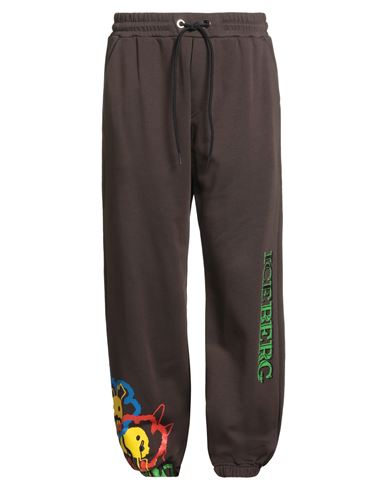 Iceberg X Kailand O. Morris Man Pants Brown Size Xl Cotton In Brown