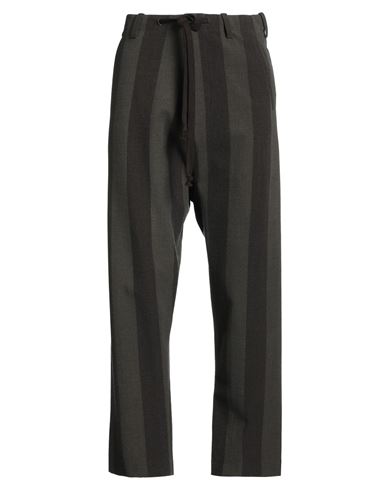 Uma Wang Man Pants Grey Size L Virgin Wool, Polyamide, Elastane In Gray