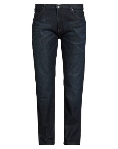 Emporio Armani Man Jeans Blue Size 32 Cotton, Elastane In Blue