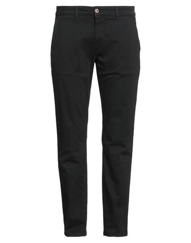 Take-two Man Pants Black Size 30 Cotton, Elastane In Black