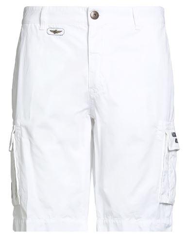 Aeronautica Militare Man Shorts & Bermuda Shorts White Size 40 Cotton In White