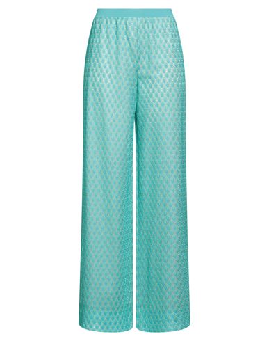 Missoni Woman Pants Turquoise Size 10 Rayon In Blue