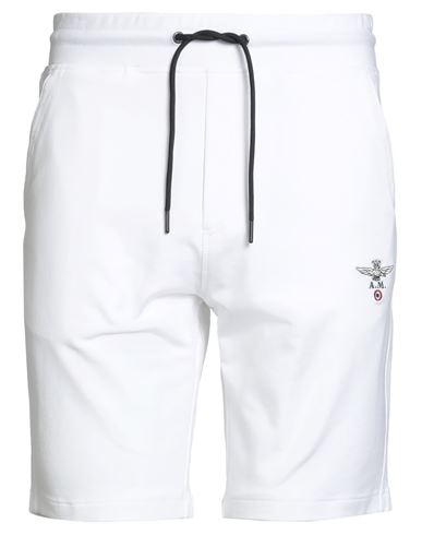 Aeronautica Militare Man Shorts & Bermuda Shorts White Size Xxl Cotton, Elastane In White