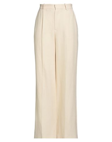 Vanessa Bruno Woman Pants Sand Size 8 Cotton, Linen In Neutral