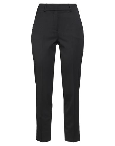 Peserico Woman Pants Charcoal Size 4 Polyester, Virgin Wool, Elastane In Black
