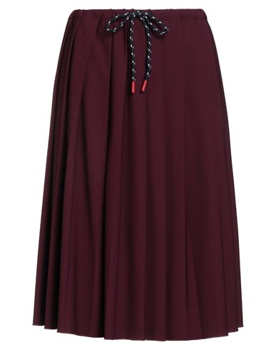 Vicolo Woman Midi Skirt Burgundy Size Onesize Polyester, Viscose, Elastane In Red