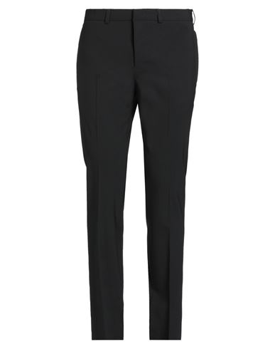 Emporio Armani Man Pants Black Size 40 Virgin Wool, Elastane In Black