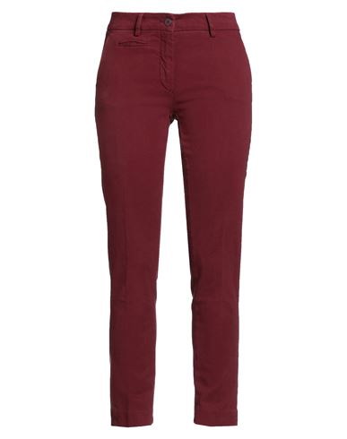 Mason's Woman Pants Burgundy Size 12 Cotton, Lyocell, Elastane In Red