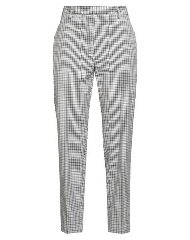 Ottod'ame Woman Pants Grey Size 10 Polyester, Viscose, Elastane In Gray