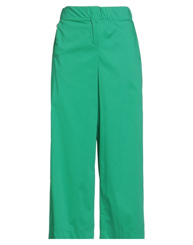 Jijil Woman Pants Green Size 8 Cotton, Polyamide, Elastane